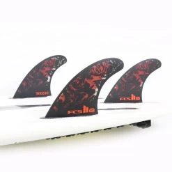Ailerons FCS II Filipe Toledo PC Black/red Tri Set -Magasin D'Équipement De Sports Nautiques ailerons fcs ii filipe toledo pc black red tri set 2
