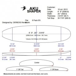 Planche Surf BlackWings 6'9" FISH 6PACK Cristal Clear -Magasin D'Équipement De Sports Nautiques planche surf black wings 6 9 fish 6pack cristal clear 3