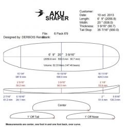 Planche Surf BlackWings 6'9 FISH 6PACK Tint -Magasin D'Équipement De Sports Nautiques planche surf black wings 6 9 fish 6pack tint 2