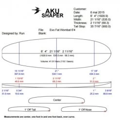 Planche Surf Blackwings 6'4 Fat Wombat Cristal Clear -Magasin D'Équipement De Sports Nautiques planche surf blackwings 6 4 fat wombat cristal clear 3