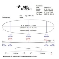 Planche Surf BlackWings 6'6" EGG Cristal Clear -Magasin D'Équipement De Sports Nautiques planche surf blackwings 6 6 egg cristal clear 3