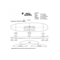 Planche Surf Blackwings 7'4" Fish 7UP Cristal Clear -Magasin D'Équipement De Sports Nautiques planche surf blackwings 7 4 fish 7up cristal clear 2