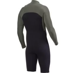 Shorty Néoprène Manches Longues Vissla High Seas II 2/2mm FZ 2023 - Kaki -Magasin D'Équipement De Sports Nautiques shorty neoprene manches longues vissla high seas ii 2 2mm fz 2023 kaki 2