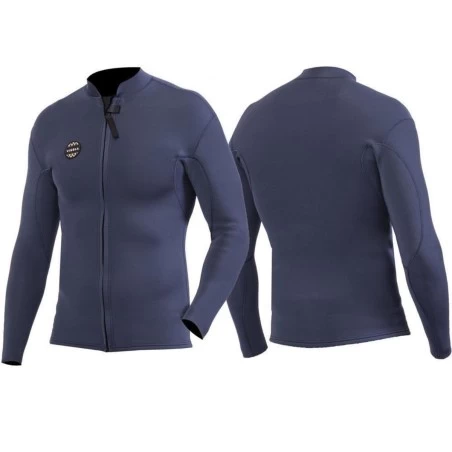 Top Néoprène Vissla Solid Sets 2mm FZ - Bleu 8 Top Néoprène Vissla Solid Sets 2mm FZ - Bleu – Image 6