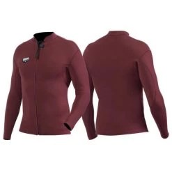 Top Néoprène Vissla Solid Sets 2mm FZ - Bordeaux -Magasin D'Équipement De Sports Nautiques top neoprene vissla solid sets 2mm fz bordeaux 4